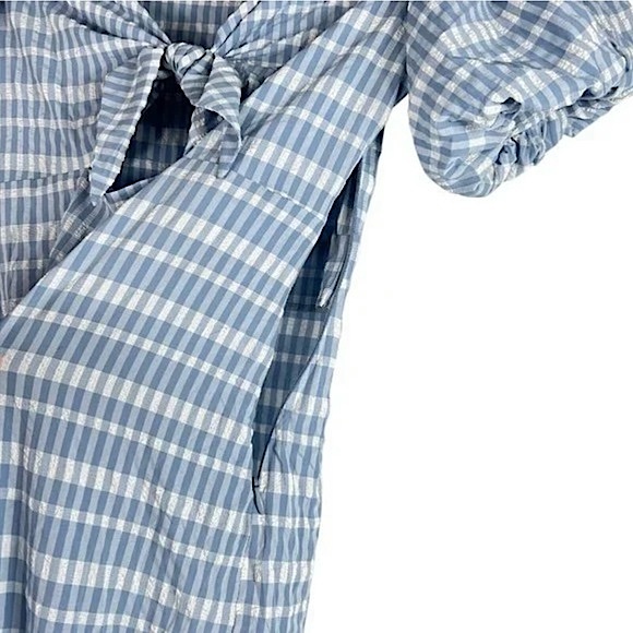 Urban Outfitters Picnic in the Park crinkle tie-front midi dress - Picture 4 of 6